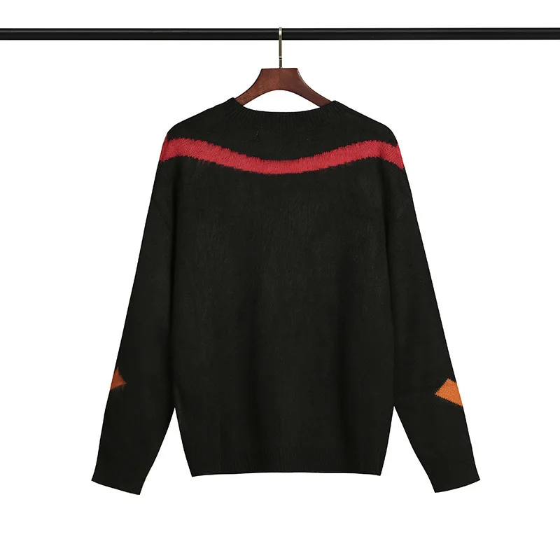 

Autumn winter 2021 men's and women's wear ow new Mohair arrow color sweater