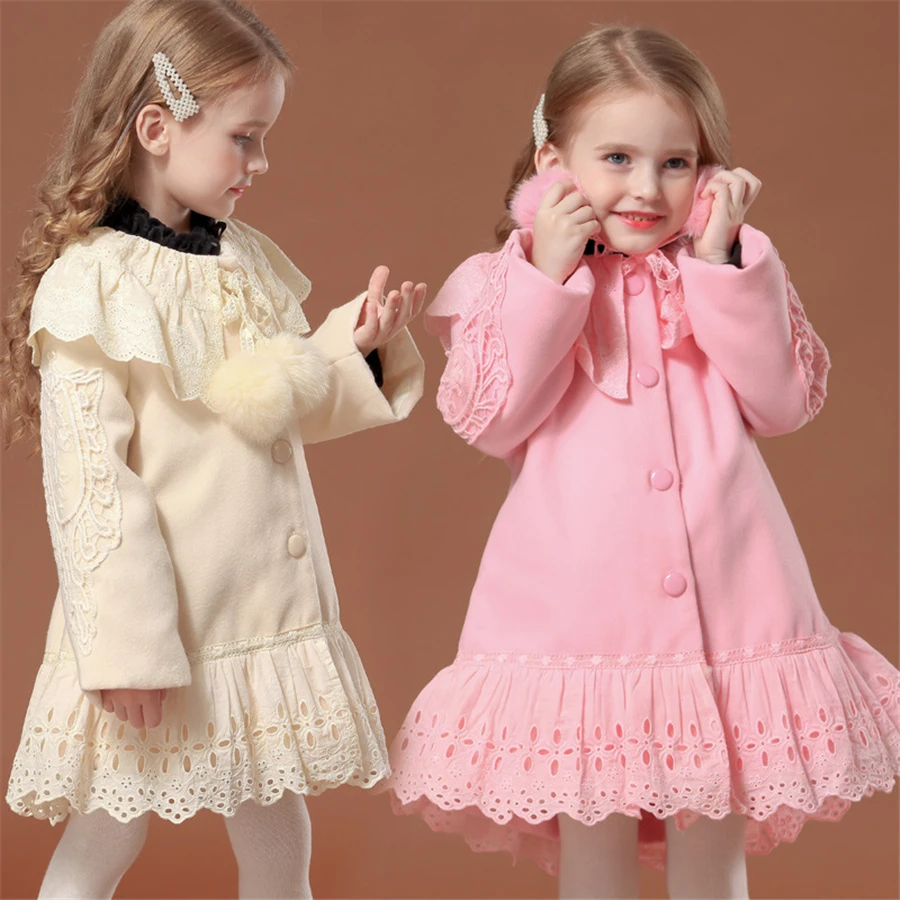 

girl's coats 10 12 years Russia Princess Winter jacket for girls White Pink thick wollen coat clothes for girls 12 13 14 Child