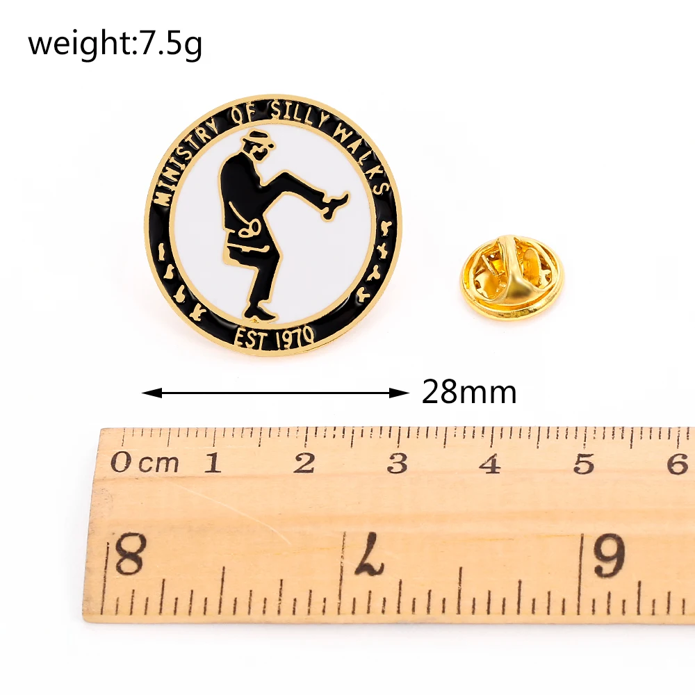 Monty Python Ministry of Silly Walks эмалированная булавка EST 1970 брошь как далеко вы можете пойти