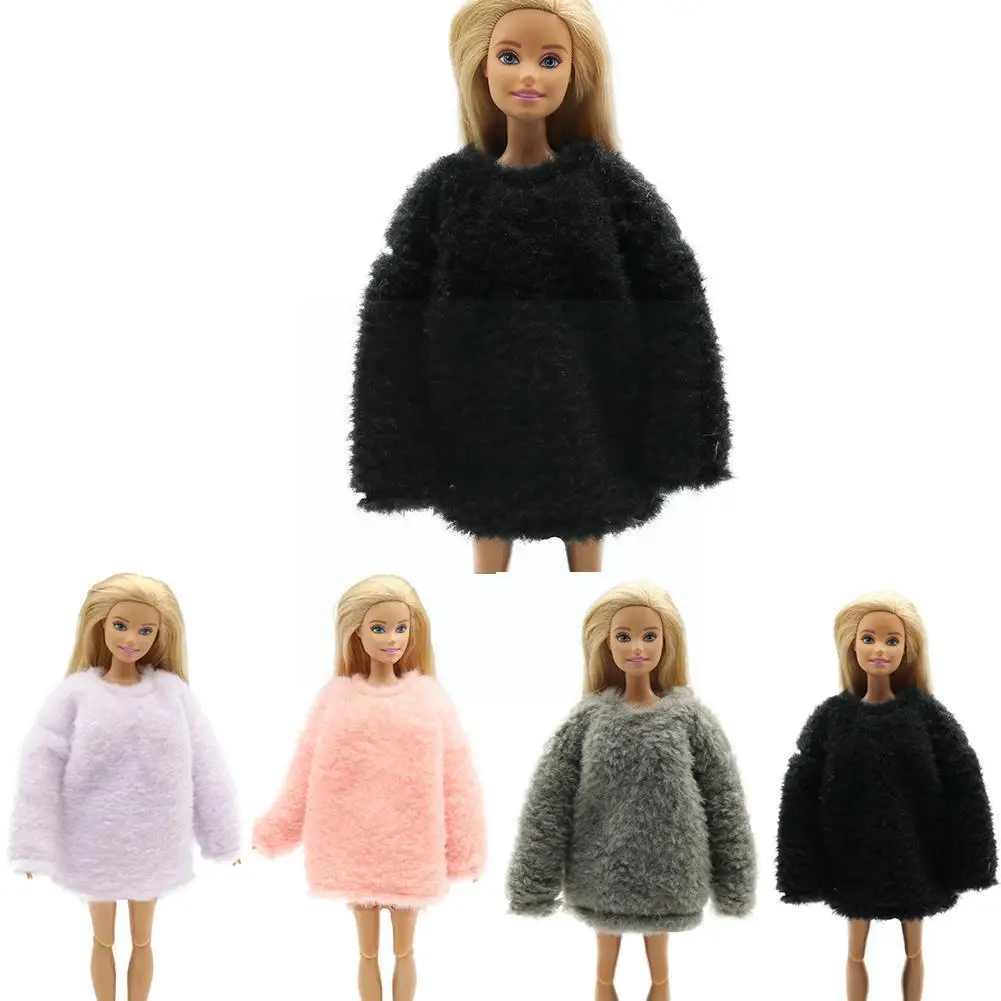 

Plastic Mix Styles Fur Long Sleeve Coat Bathrobe House Accessories Tops Dress Casual Wear Clothes For Kids Q2a2