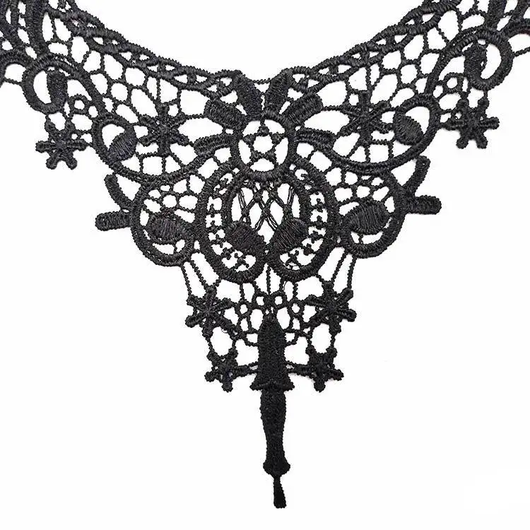 Вышивка с круглой горловиной для творчества искусственные Съемная воротники