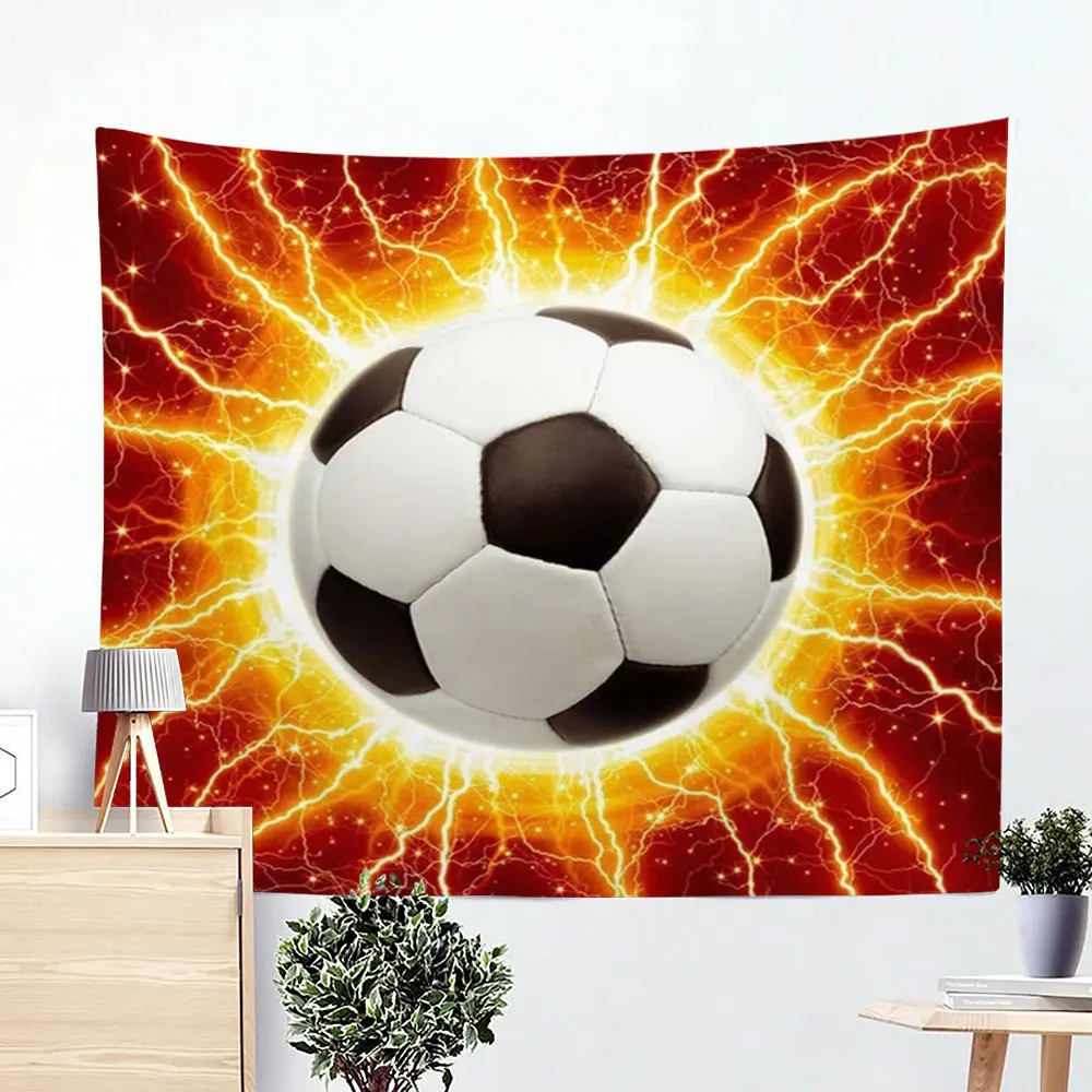 

Flame Football Tapestry Color Football Tapestry Wall Decor Hanging Gossip Tapestries Wall Rugs Dorm Home Decor Room Decor
