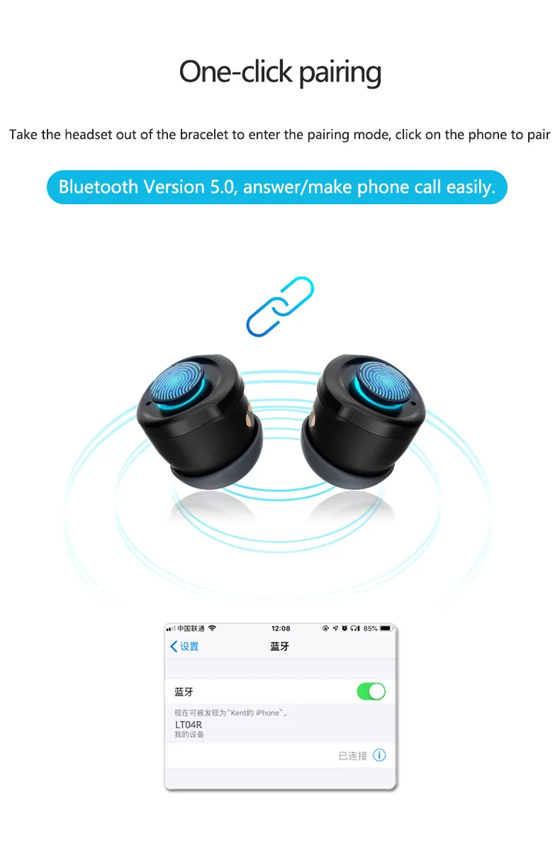 Новинка, спортивный фитнес-браслет для мужчин и женщин, Bluetooth наушники, монитор артериального давления, LEMFO, умный Браслет для здоровья, PK mi band 4