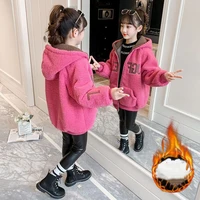 girls babys kids coat jacket outwear 2022 retro thicken spring autumn cotton teenagers tracksuits high quality overcoat childre