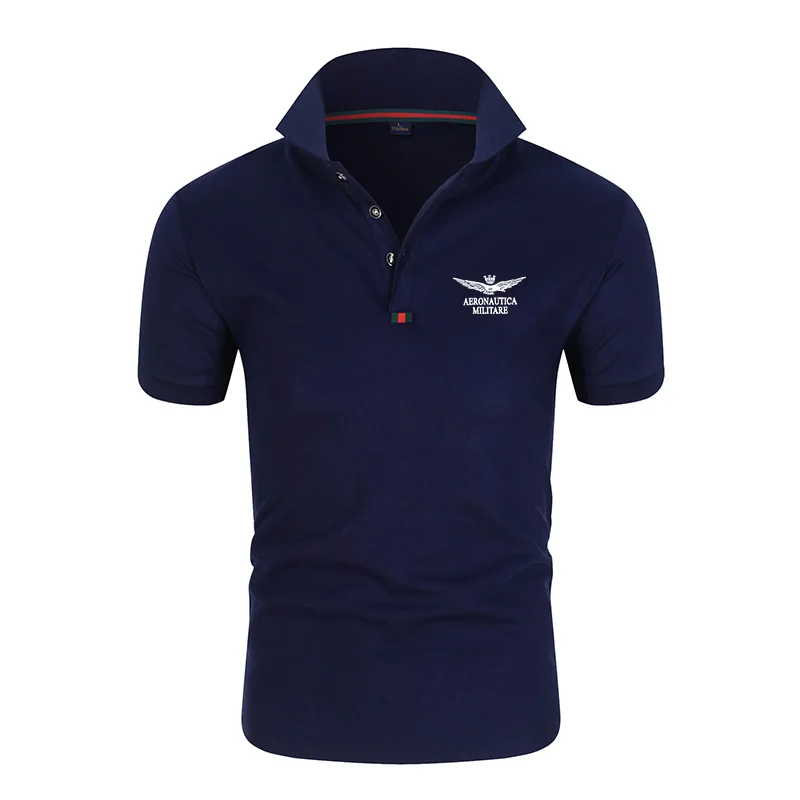 

21 spring and summer new ultra-thin breathable men's polo shirt solid color shirt printing short-sleeved polo casual sweatshirt