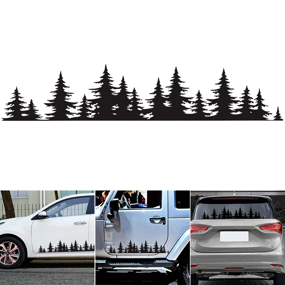 

Pine Tree Forest Custom Vinyl Decal window Graphic Sticker Mountains Coast