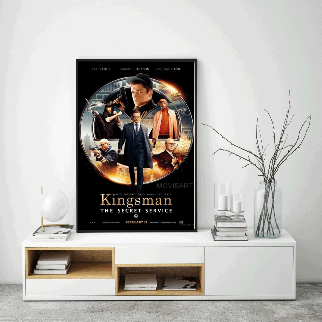 M263 KINGSMAN Секретная служба плакат горячее искусство ткань живопись 12x18 24x36 дюймов