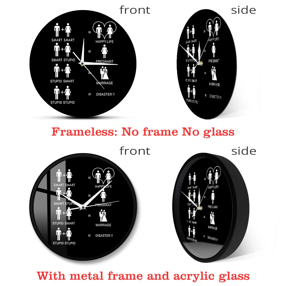 Декоративные настенные часы кончик свидания Настенный декор с мантрой плохой