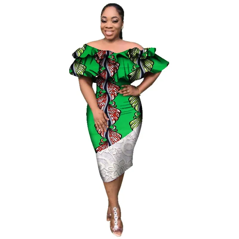 Африканское платье африканская одежда для женщин модные восковые платья из