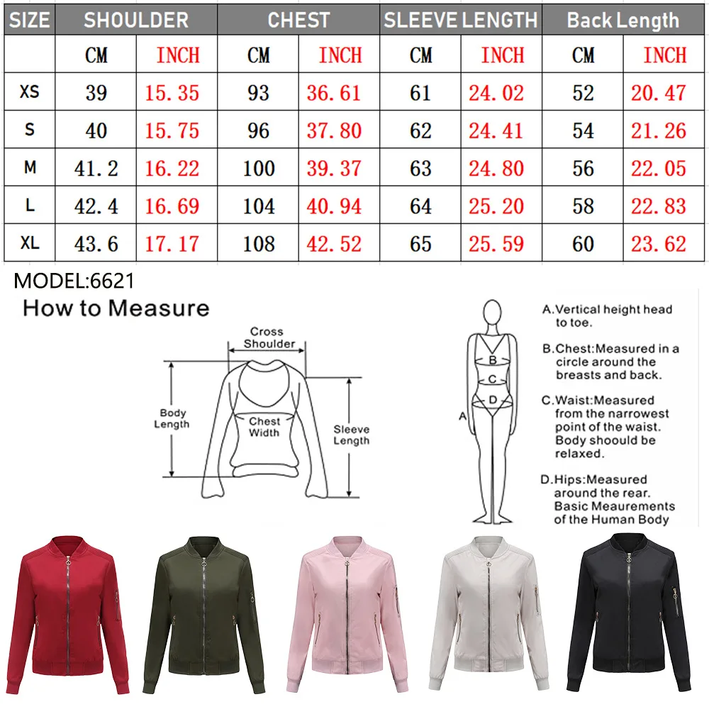 

2021 Spring Bomber Jacket Women Outwear Cotton Thin Flight Pilot Jackets Solid Female Coat College Outerwear Women Clothes