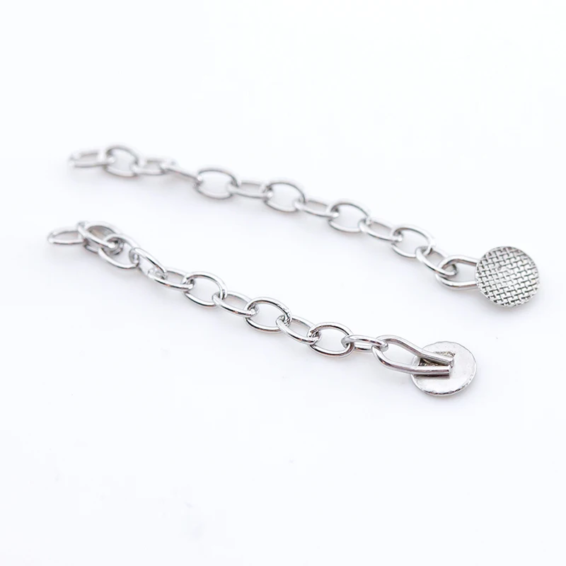 

10pcs Orthodontics Dental Golden Silver Button Chain +Traction Hook+Direct Bond Eyelet Round Rectangular Lingual Buttons