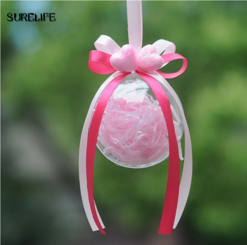 75 шт. 4/5 см декорации на рождественскую елку шар прозрачная открывающаяся задняя