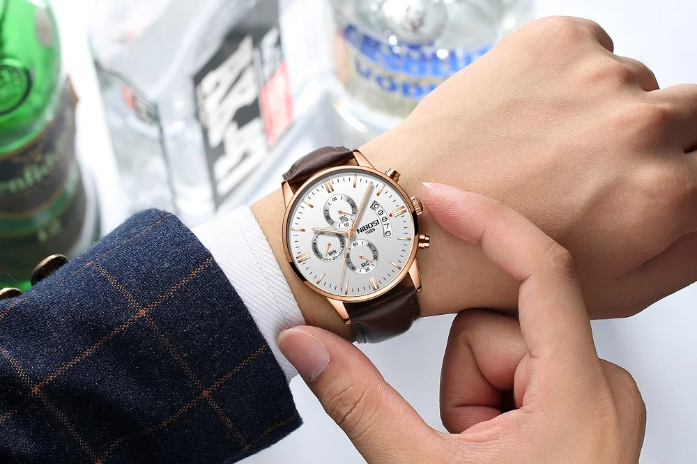 NIBOSI Relogio Masculino Luxury Men Watches Top Brand Men's Quartz Clock Waterproof Sports Chronograph Wristwatches Montre Homme