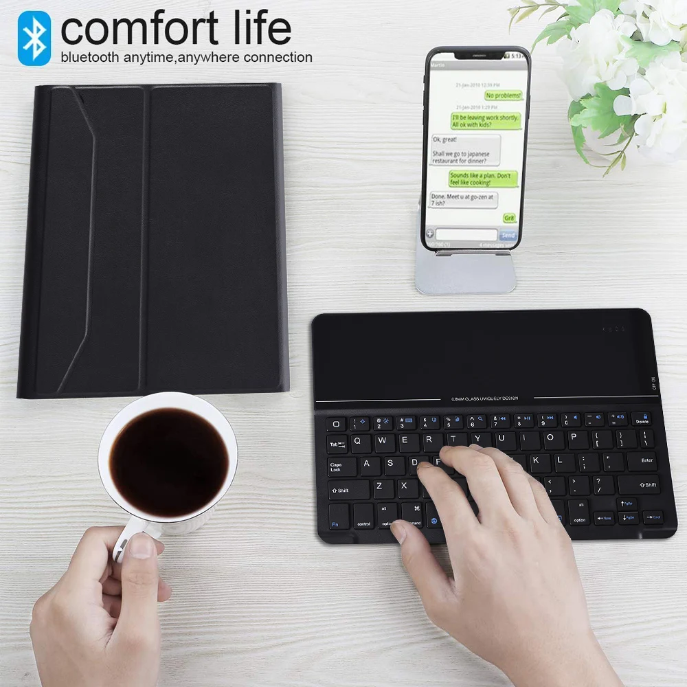 Клавиатура Bluetooth для ipad 10 2 дюйма планшет на английском языке с подсветкой