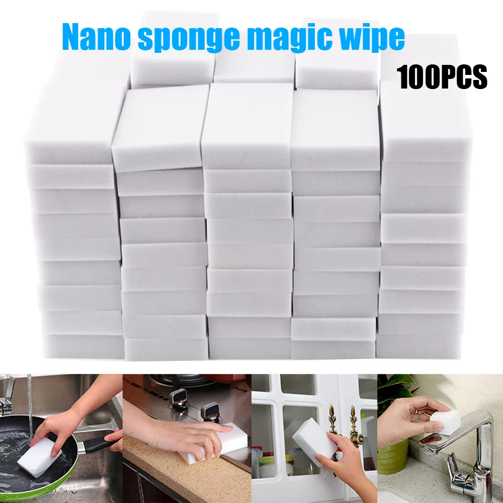 100 шт. волшебный спонж стиратель Меламиновый кухонная тряпка принадлежность для