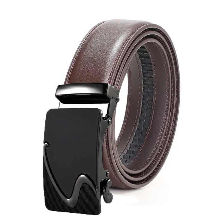 Ремень мужской из натуральной кожи с автоматической пряжкой 110-130 см | Аксессуары