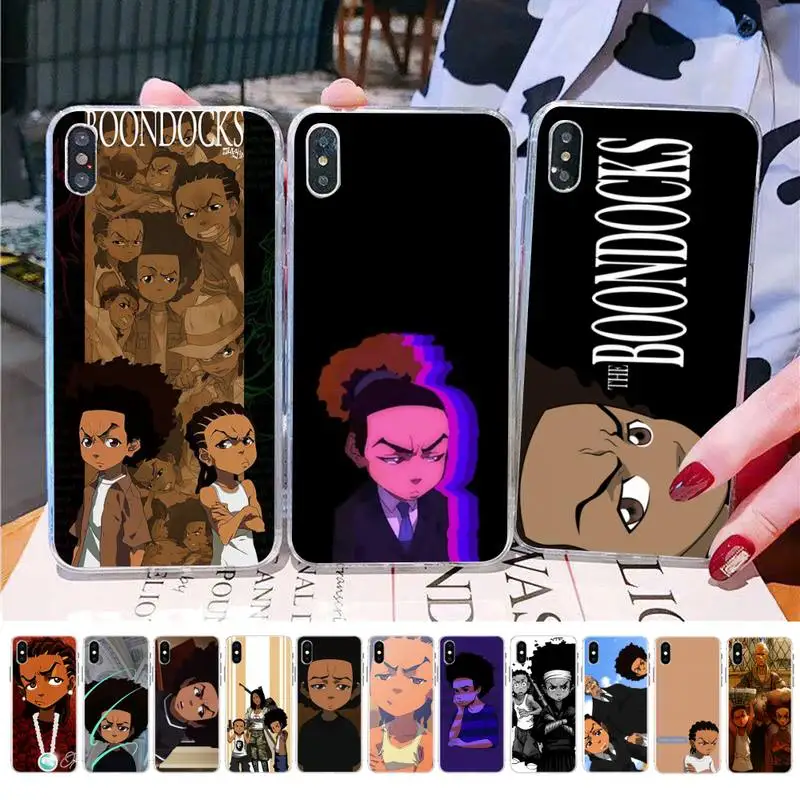 

MaiYaCa Anime The Boondocks Huey freeman Phone Case for iphone 13 11 12 pro XS MAX 8 7 6 6S Plus X 5S SE 2020 XR case
