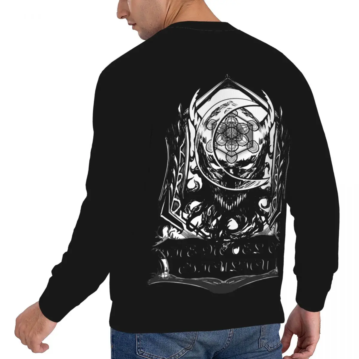 Devil Fashion Original Designer Brand Men's Sweater Artist Round Neck Sweater Punk Rock Long Sleeve Couple Sweater