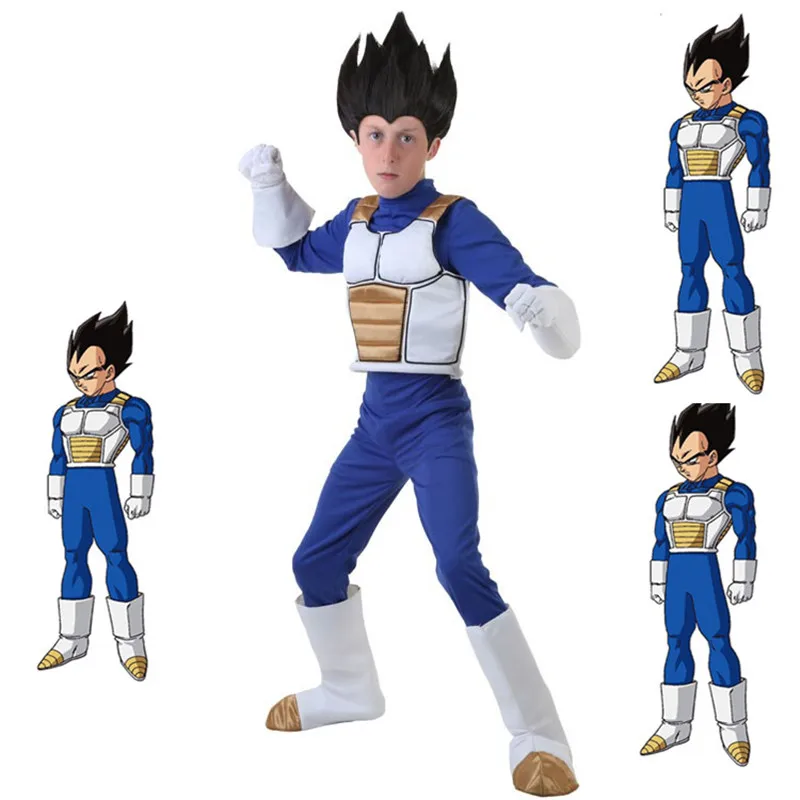 Dragon Ball Z Vegeta/костюм для косплея Детский костюм мальчиков с драконом и шариком