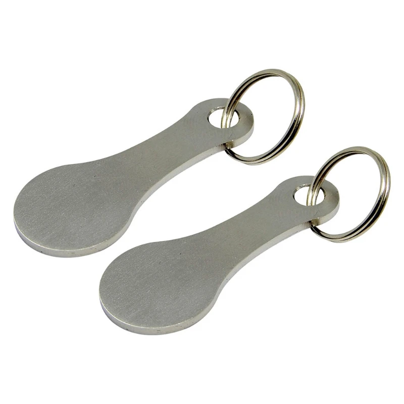

Shopping Trolley Biscuits Chains Accessories Key Ring Stainless Steel Made