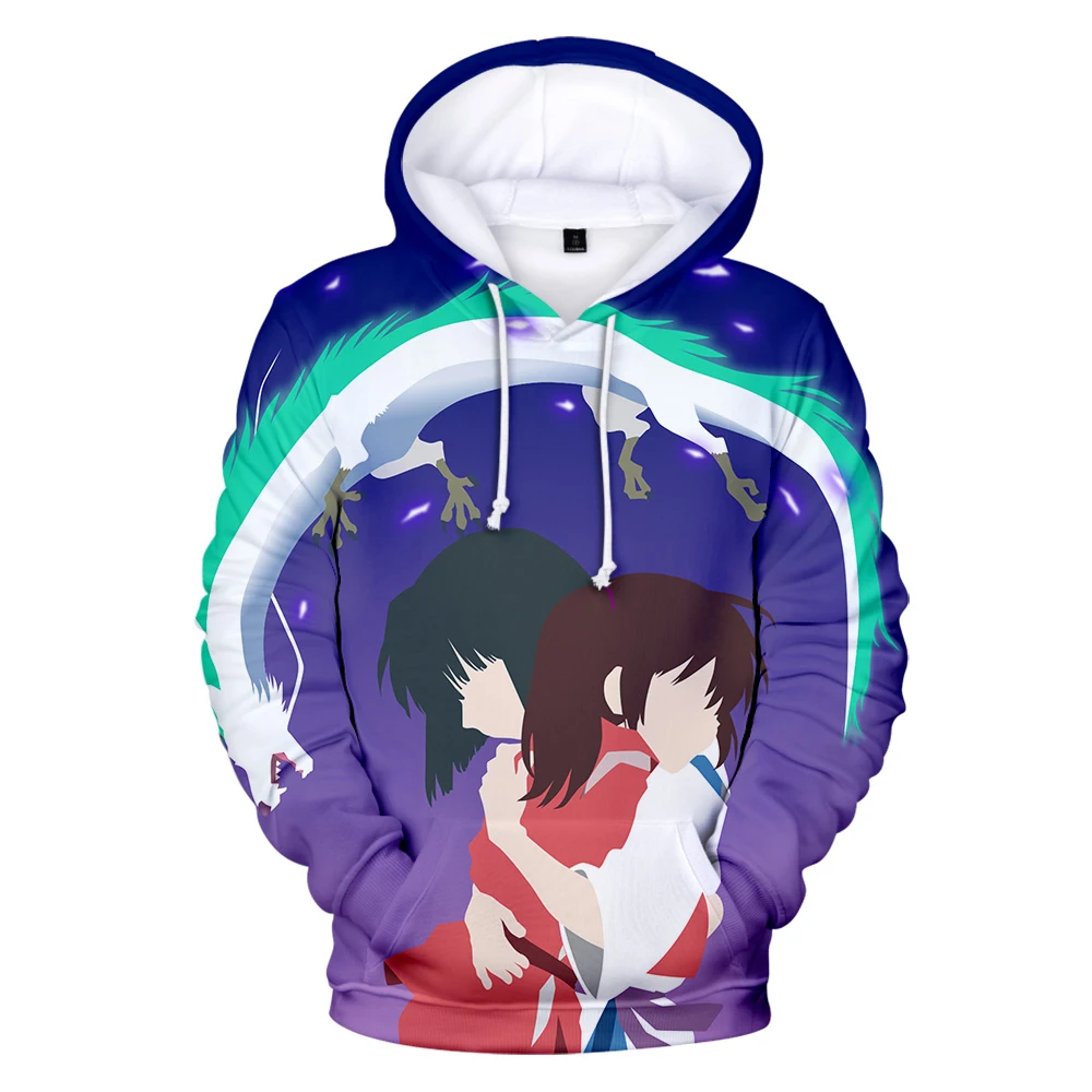 

2020 hot New Arrival Spirited Away 3D Hoodie Men/Women fashion Harajuku Anime 3D Hoodie Print Spirited Away Streetwear Pullovers