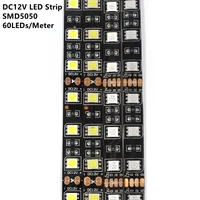 1m 2m 3m 5m 5050 led strip light black pcb board 60ledmeter input 12v safe tape bsod diy rgb flexible led line 3m sticker