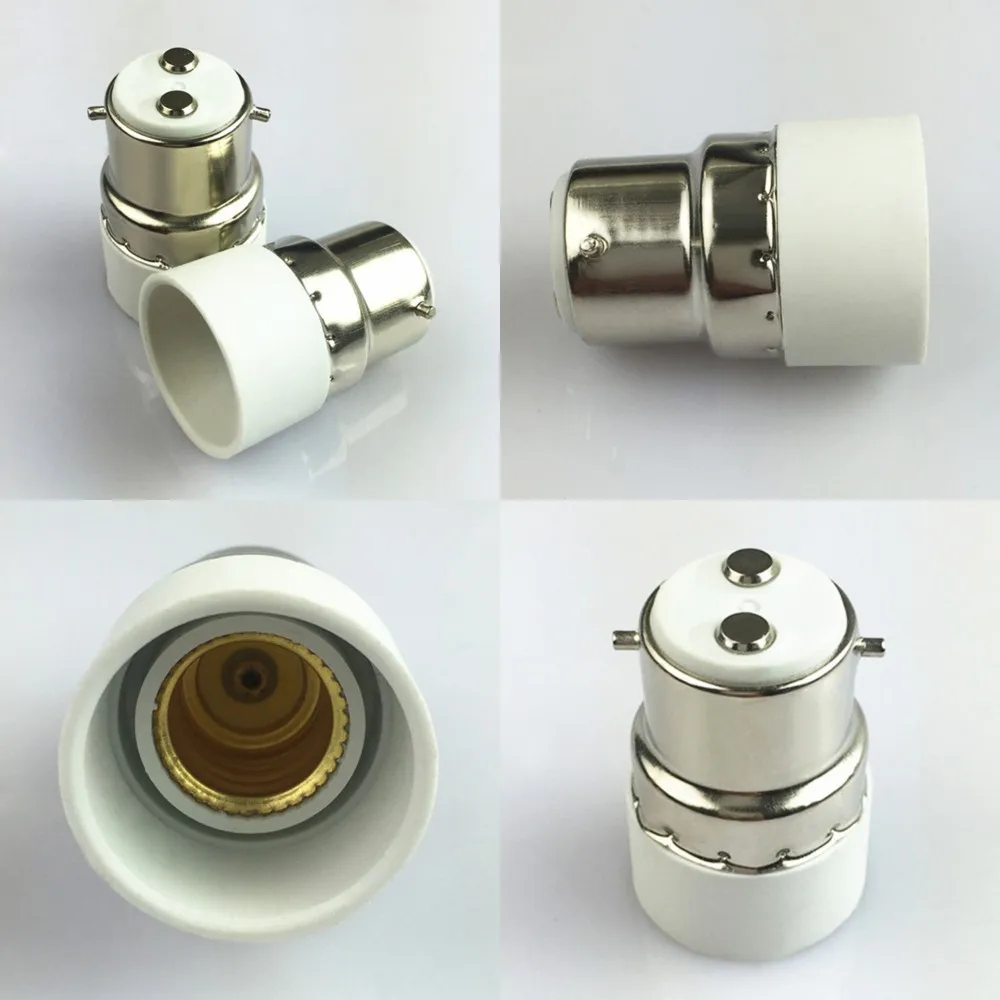 

Socket Base Practical Holder Adapter PBT Fireproof Extending Durable B22 To E14 Easy Install Screw Lamp Converter