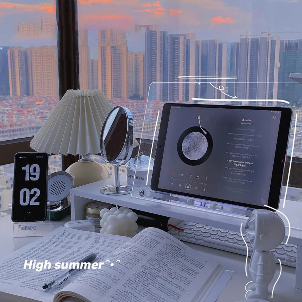 Подставка-держатель для iPad планшета ПК прозрачная акриловая книжная полка