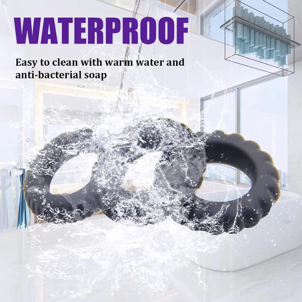 3 шт./компл. мужские секс-игрушки Кольца для пениса мужчин с задержкой прочное