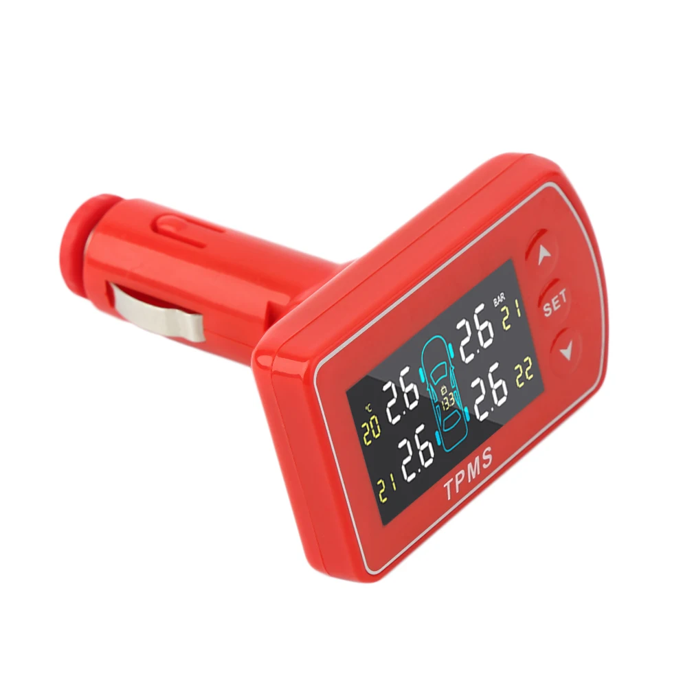 

5 Colors Tire Pressure Monitor System + 4 External Sensors LCD Display GT02-T02 New And High Quality Hot Selling