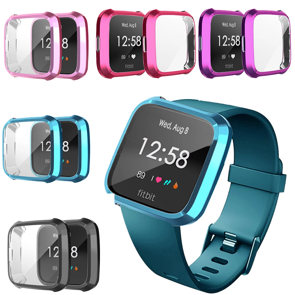 

High Quality Silicone Case Cover For Fitbit Versa lite Band TPU Protector Frame For Fitbit Versa lite Protective Shell Accessori