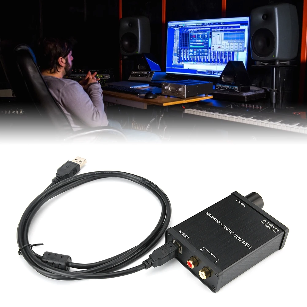 

GV-022 USB Sound Card Plug And Play DAC Audio Converter Adapter For Windows/Mac OS X/PS4 USB DAC Audio Converter