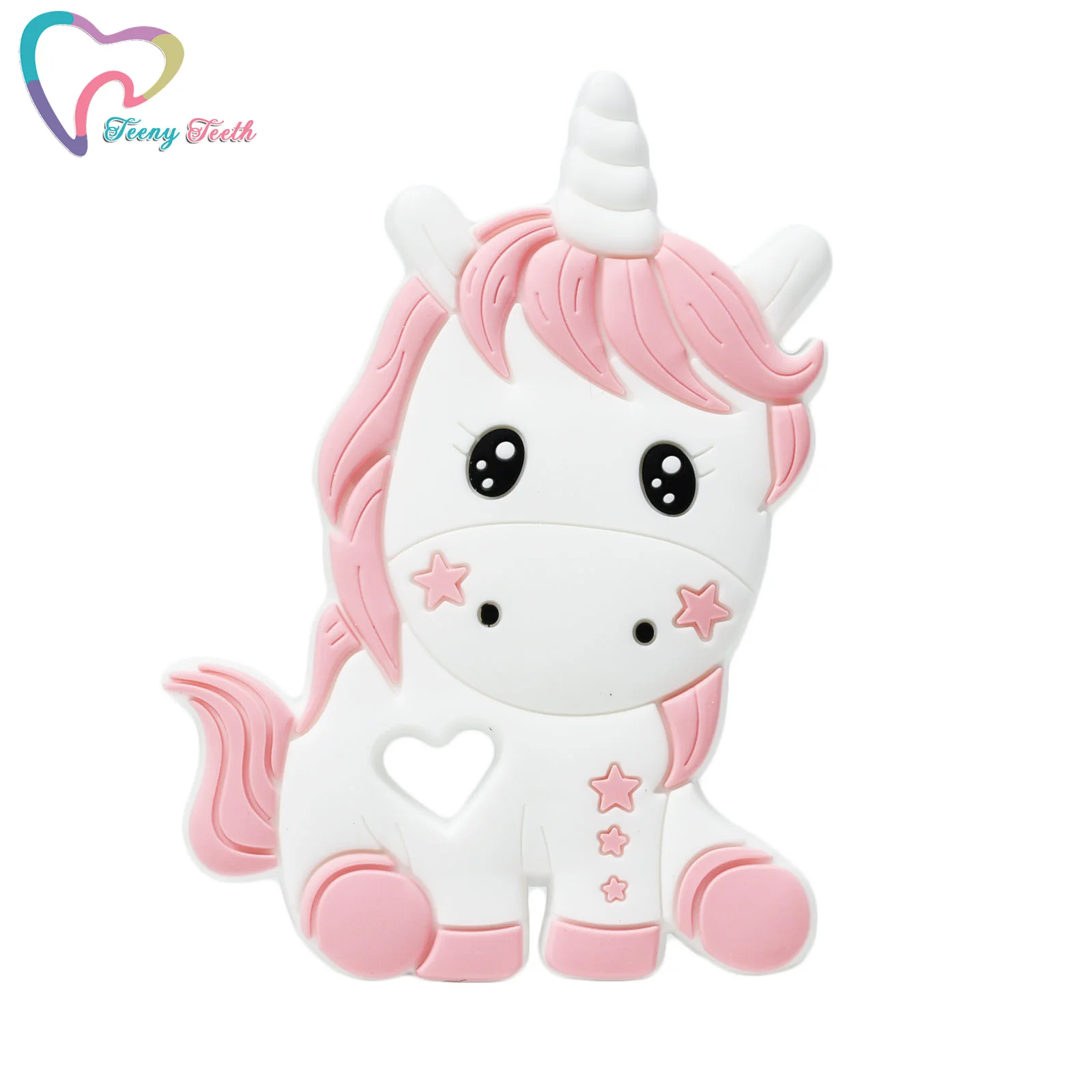 1 PC New Design Silicone Unicorn Teether Baby Cute Animal For DIY Nursing Chain Pendant Necklace Toy | Мать и ребенок