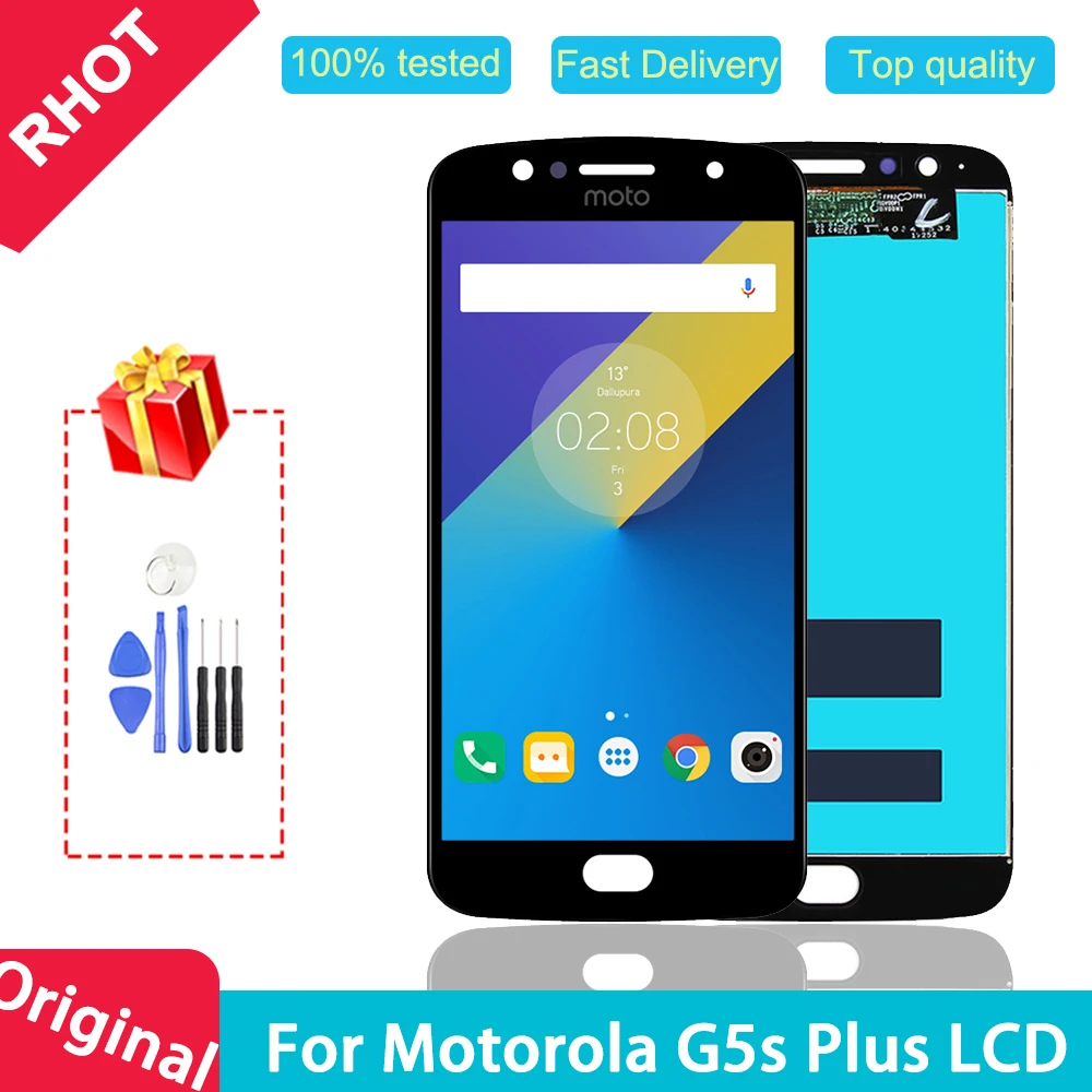 

Оригинальный сменный ЖК-дисплей 5,5 дюйма для Motorola MOTO G5S Plus XT1802 XT1803 XT1804 XT1805, ЖК-дисплей с сенсорным экраном и дигитайзером в сборе