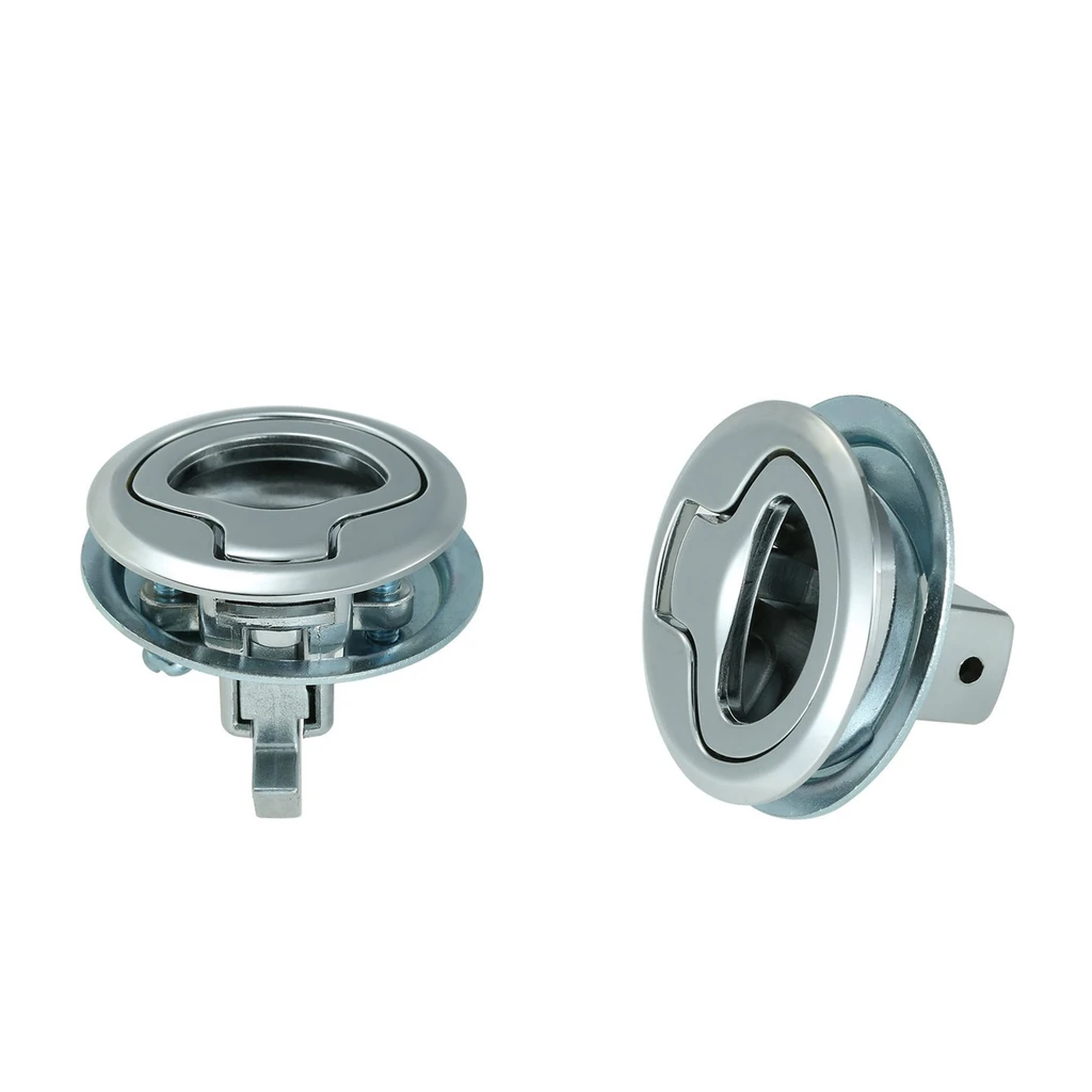 

2 Pack Marine Boat Stainless Steel 2i nch Flush Pull Hatch Slam Latch Lift Handle for RV Boats Doors Hardware