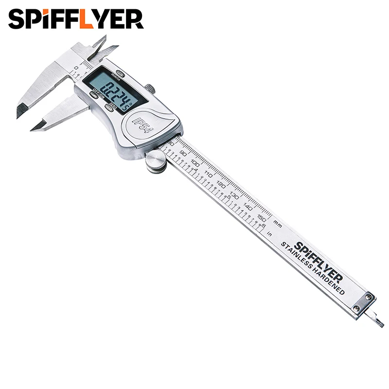 150 мм IP54 цифровой суппорт Нержавеющая сталь Электронный штангенциркуль с