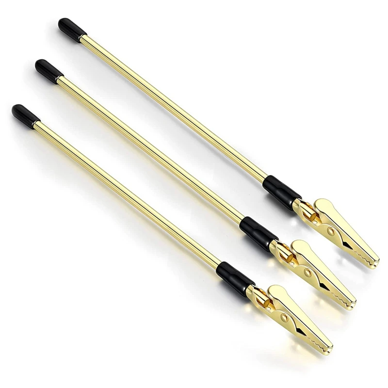 

3Pcs Jewelry Assistant Bracelet Fastening Assistant Super Elastic Metal Multifunctional Clip with Teeth (Gold)