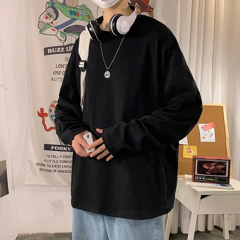 

2021 Autumn Long Sleeve T-Shirt Women Basic Tee Shirt Oversize t Shirt Women Casual O-Neck Women Tshirt Plus Size