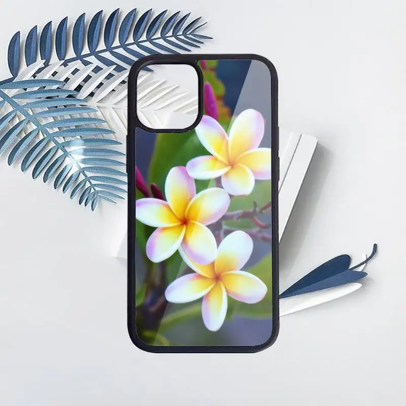 

Frangipani flower Phone Case for iPhone 11 12 pro XS MAX 8 7 6 6S Plus X 5S SE 2020 XR Hard PC