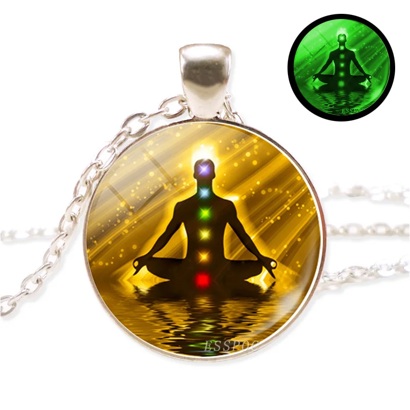 7 ожерелье чакры светящаяся чакра медитация Йога кулон индийские ювелирные