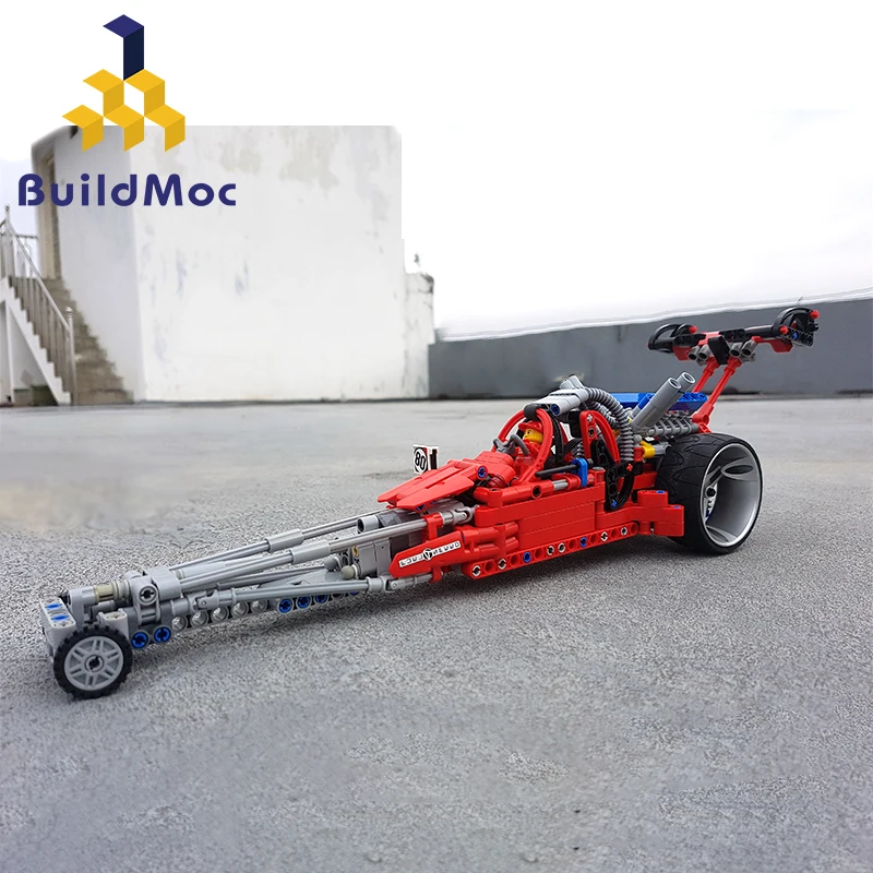 BuildMoc формула сопротивления гоночная модель автомобиля строительные блоки