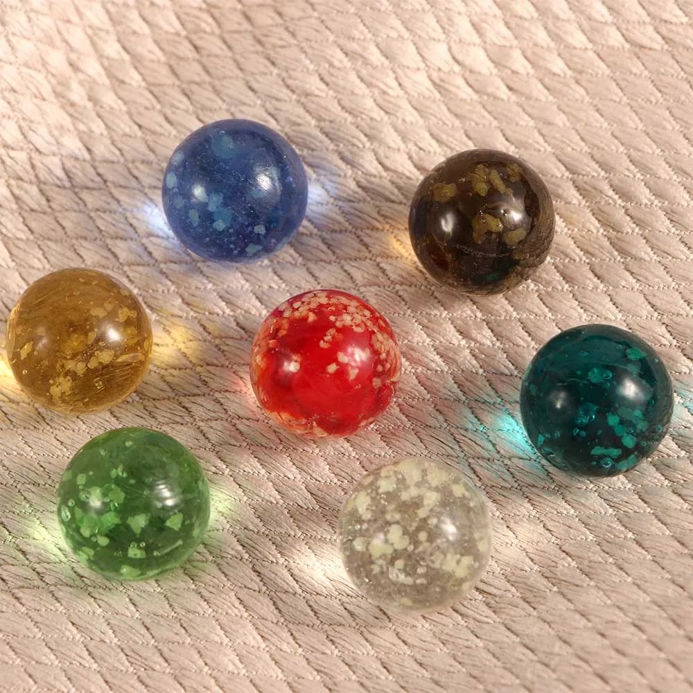 10 Pcs 16mm Of Luminous Glass Ball Cream Console Game Pinball Machine Cattle Small Marbles Pat Toys Parent-child Beads | Игрушки и хобби