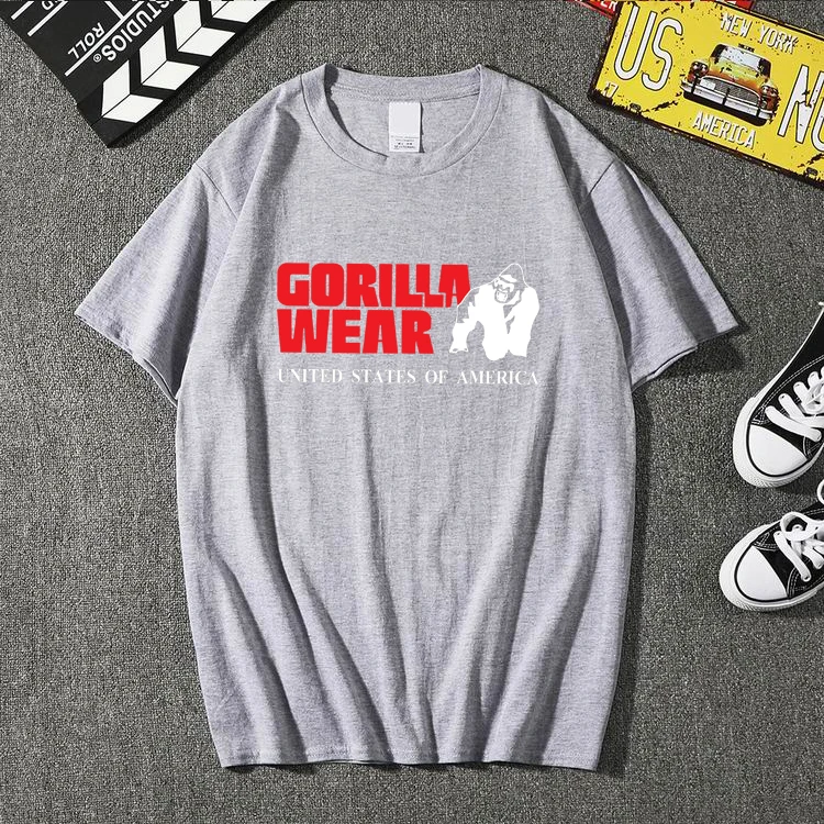 2021 Милый Забавный тройник gorilla одежда футболки homme мужская повседневная футболка