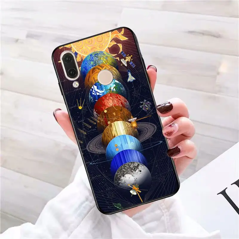 Роскошный чехол для телефона Space Moon Star Planet Starry DIY High end redmi 5 5plus 6 6pro 6a s2 4x go 7 7a 8