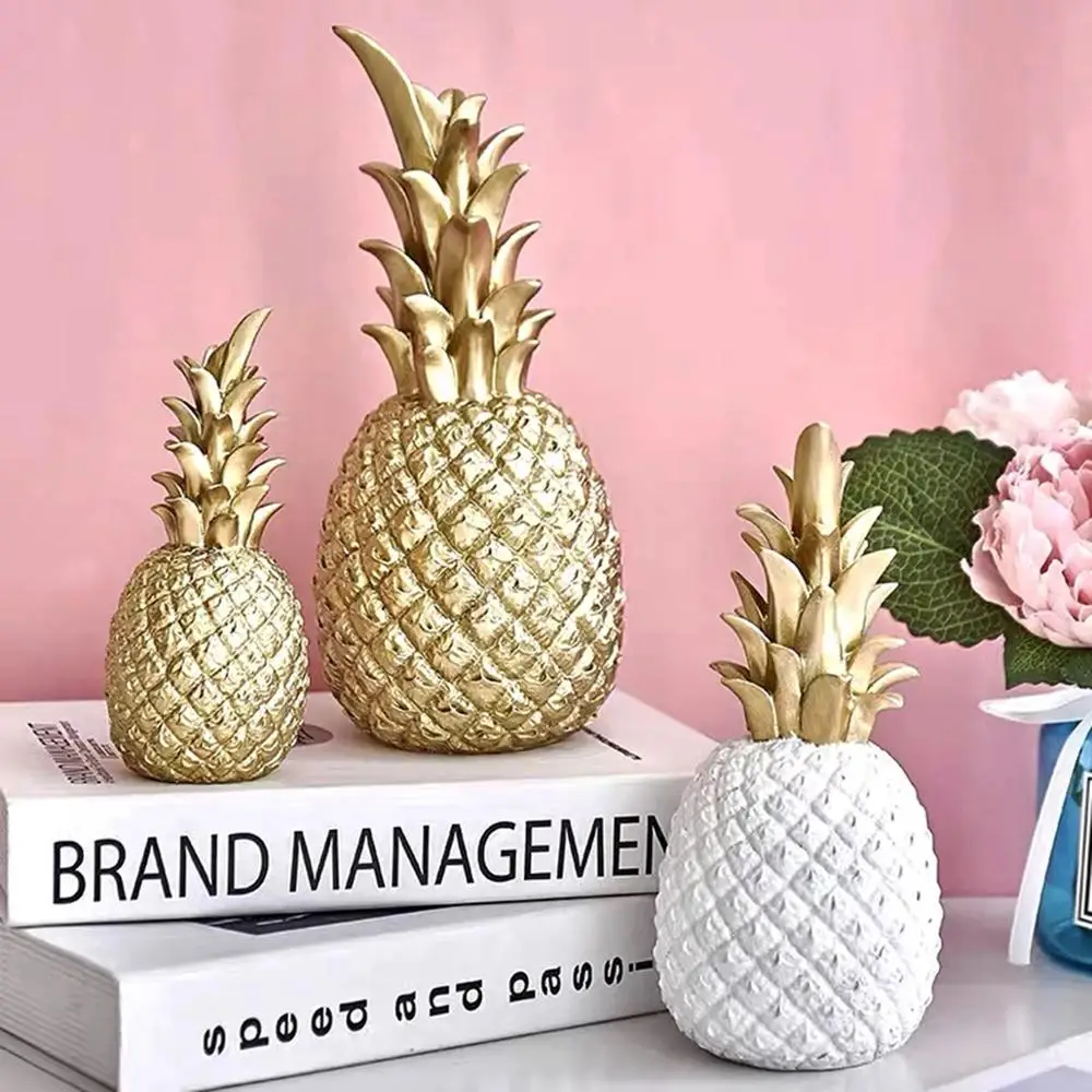 

Creative Pineapple Pineapple Decoration Nordic Fruit Shape Golden Pineapple Resin Home Bedroom Desktop Decoration Crafts