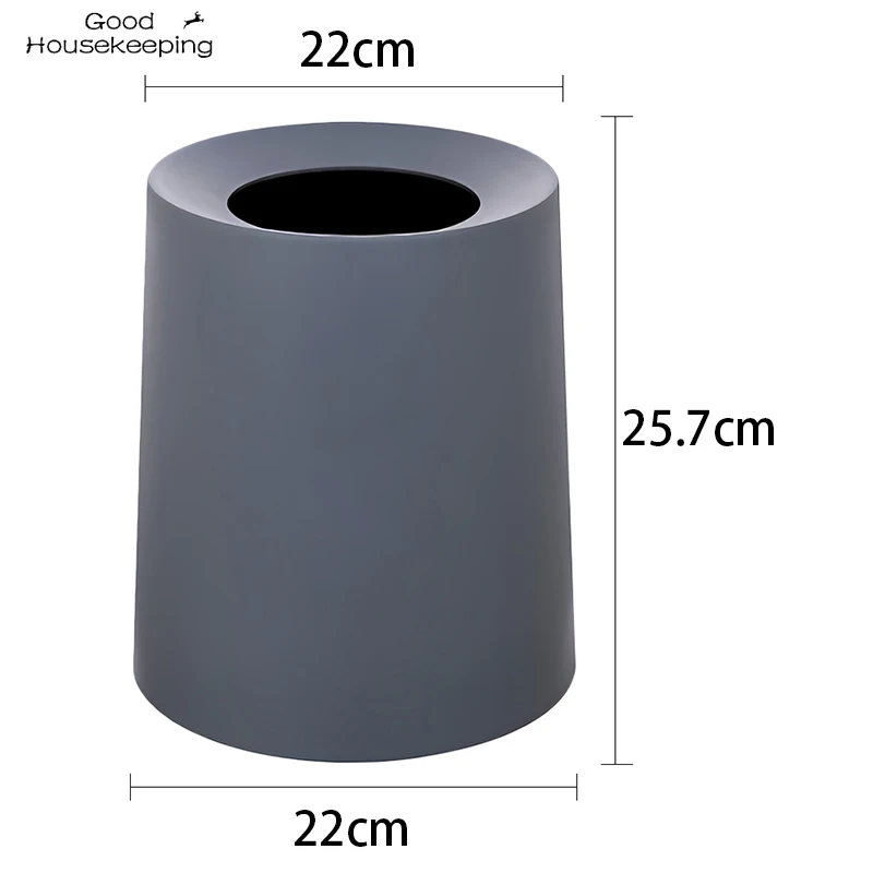 Бытовое Двухслойное круглый контейнер для мусора мусорное ведро кухни гостиной