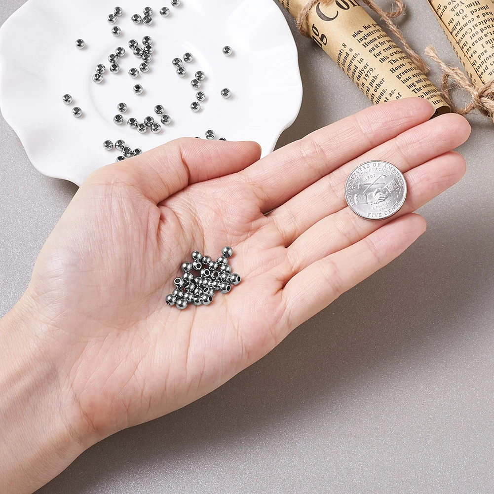 Шарики из нержавеющей стали металлические с большим отверстием 100 для