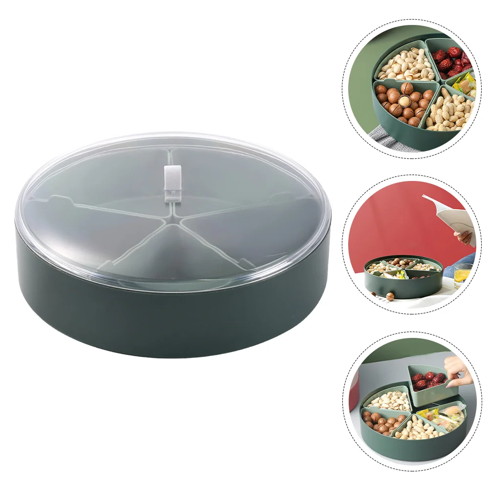 

1 шт. лоток для фруктов, закусок, конфет, лоток с несколькими ячейками, контейнер для хранения конфет (зеленый)