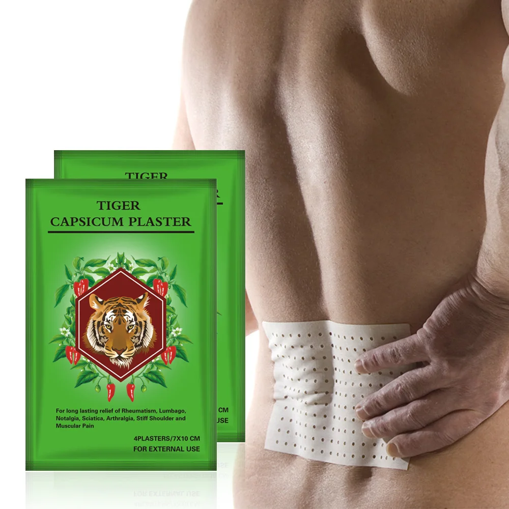 

50bags=200pcs/lot 100% Herbal Hot Pain Relieving Capsicum Plaster for Back Relief Orthopedic Pain Patch