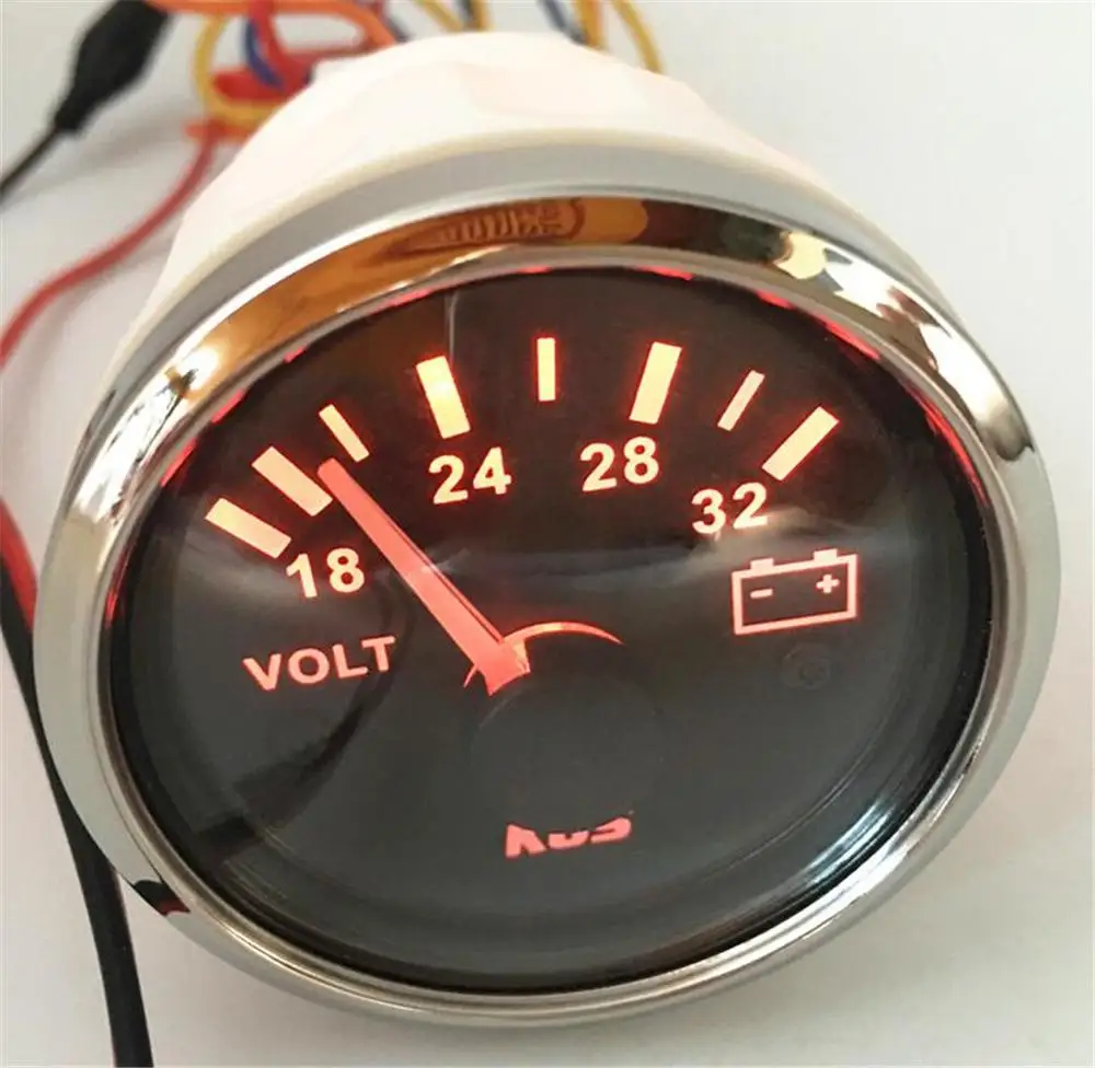 1 шт. Высокое качество 52 мм Водонепроницаемые измерители напряжения